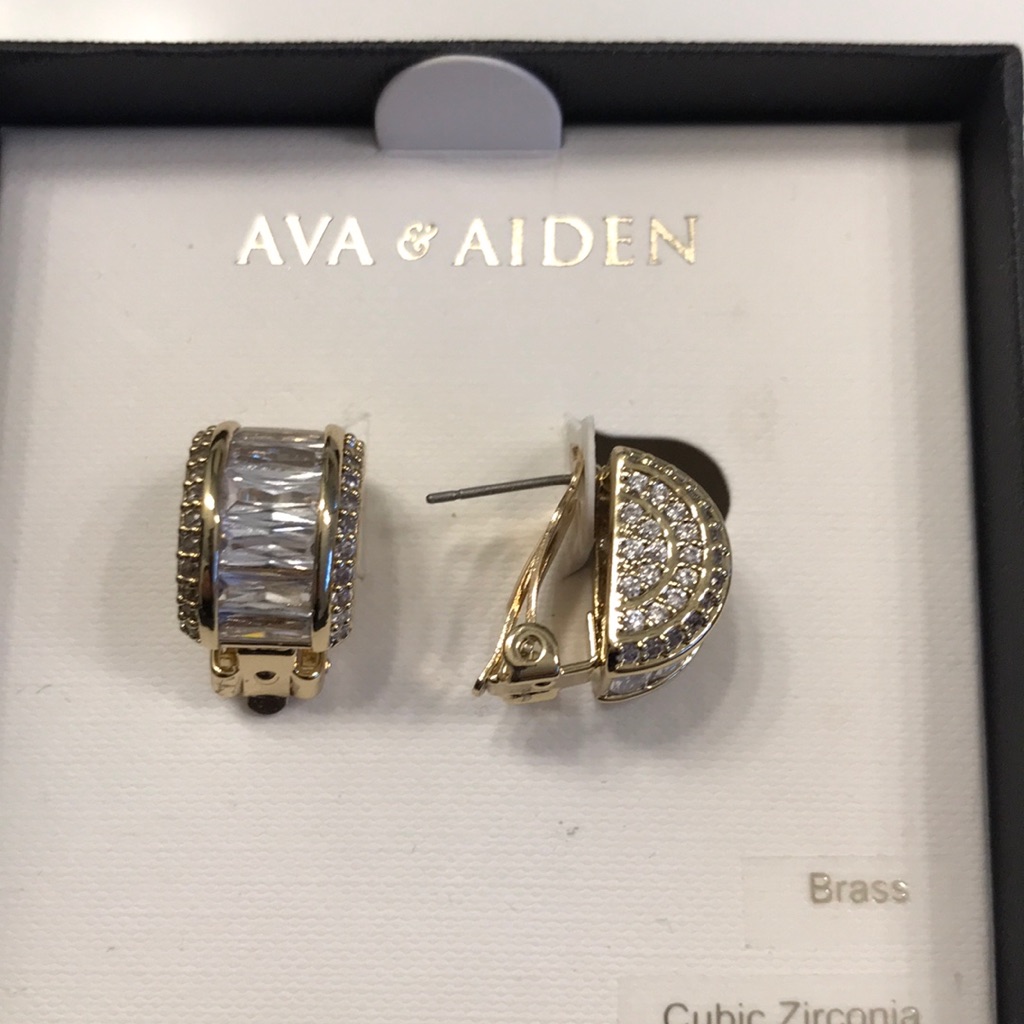 Ava & Aiden Crystal Goldtone Fashion Earrings